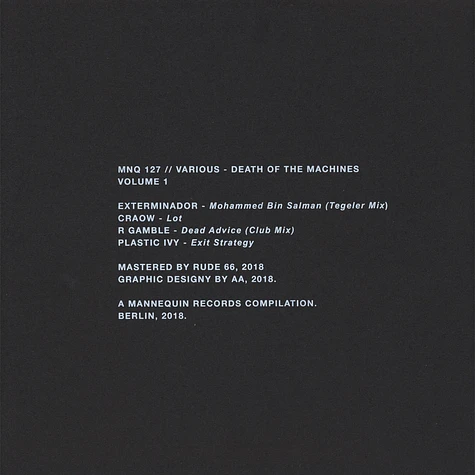 V.A. - Death Of The Machines Volume 1