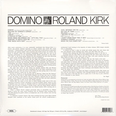 Roland Kirk - Domino Gatefold Sleeve Edition