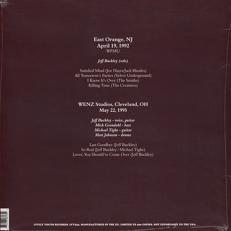 Jeff Buckley - Killing Time: Rare Tracks 1992-1995