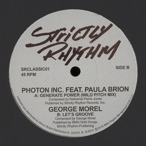 Photon Inc & George Morel - Generate Power (Wild Pitch Mix) / Let's Groove