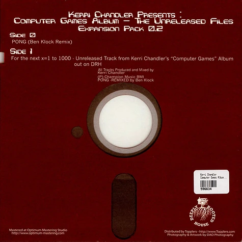 Kerri Chandler - Computer Games Album: The Unreleased Files: Expansion Pack 0.2