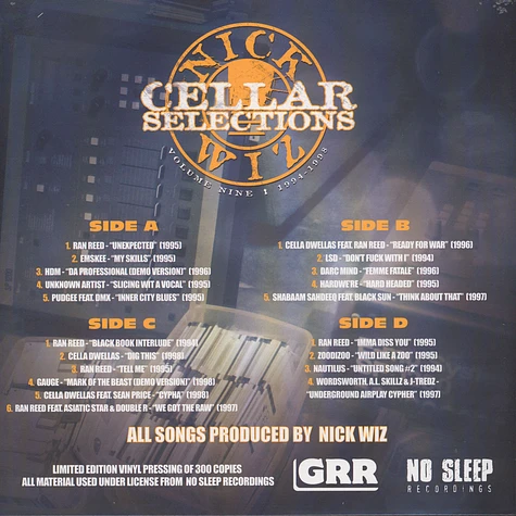 Nick Wiz - Cellar Selections Volume 9: 1994 - 1998