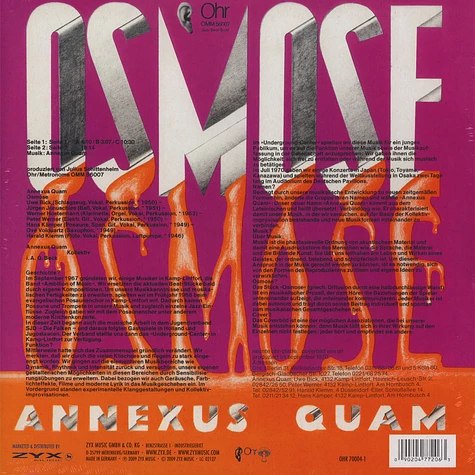 Annexus Quam - Osmose