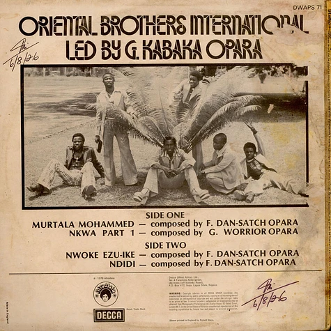 Oriental Brothers International - Oriental Brothers International