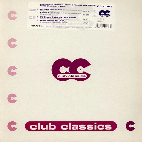 Armand Van Helden / DJ Sneak & Armand Van Helden / Three Drives - Club Classics 43