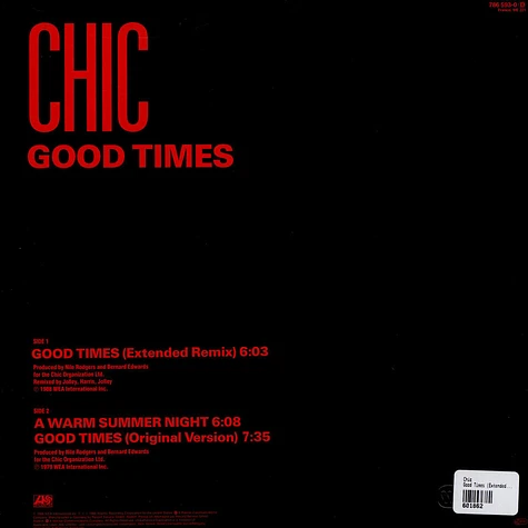 Chic - Good Times (Extended Remix '88)
