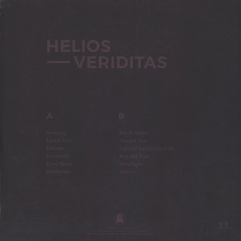 Helios - Veriditas Black Vinyl Edition