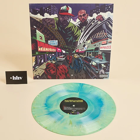 Sean Price & M-Phazes - Land Of The Crooks New Bonus Edition Blue Green Swirl Vinyl Edition
