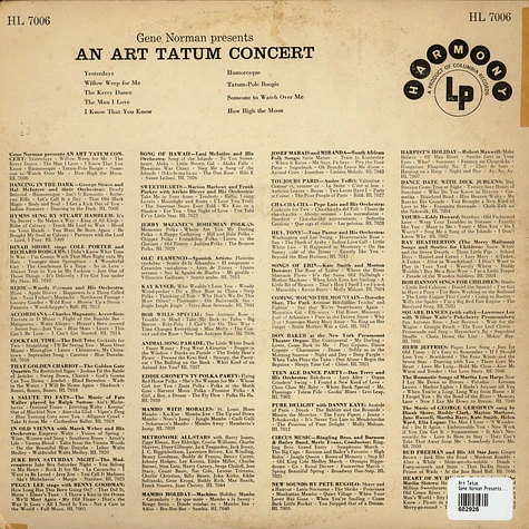 Art Tatum - Gene Norman Presents An Art Tatum Concert