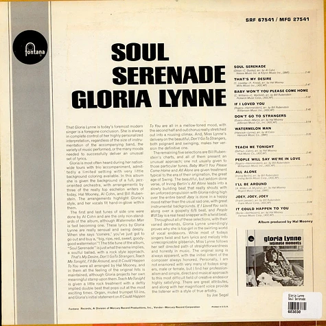 Gloria Lynne - Soul Serenade