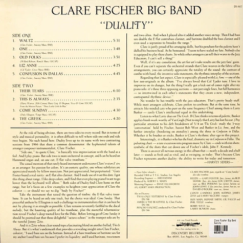 Clare Fischer Big Band - Duality