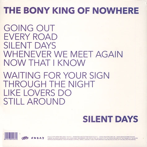 The Bony King Of Nowhere - Silent Days Blue Vinyl Edition
