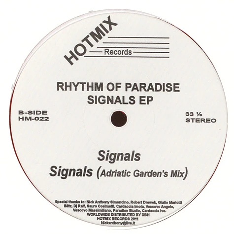 Rhythm Of Paradise - Signals EP