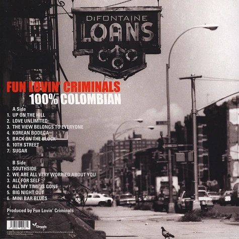 Fun Lovin' Criminals - 100% Columbian White Vinyl Edition