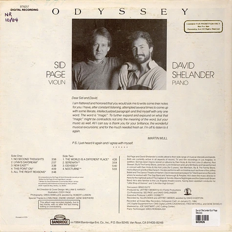 Sid Page, David Shelander - Odyssey