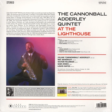 Cannonball Adderley Quintet - At The Lighthouse Gatefold Sleeve Edition