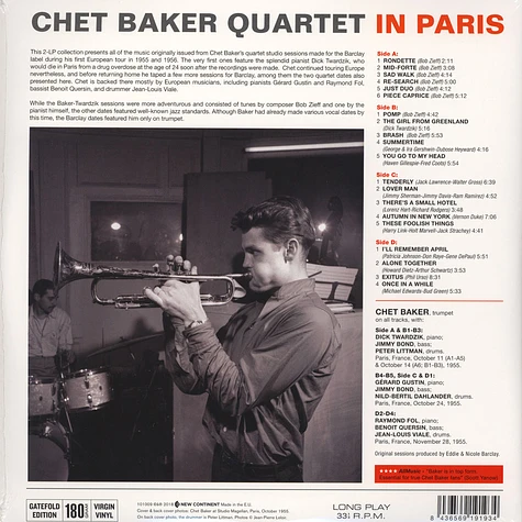 Chet Baker Quartet - In Paris