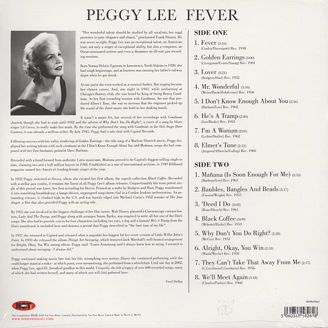 Peggy Lee - Fever Red Vinyl Edition
