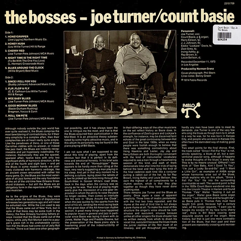 Count Basie / Big Joe Turner - The Bosses