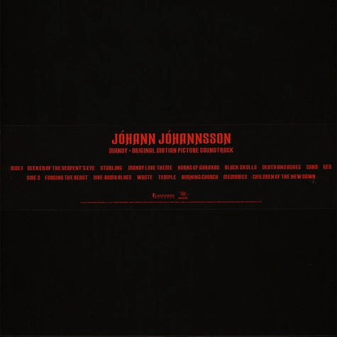 Jóhann Jóhannsson - OST Mandy Clear Red Vinyl Edition