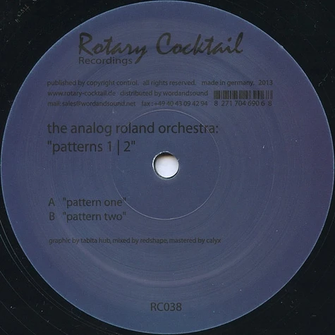 The Analog Roland Orchestra - Patterns 1|2
