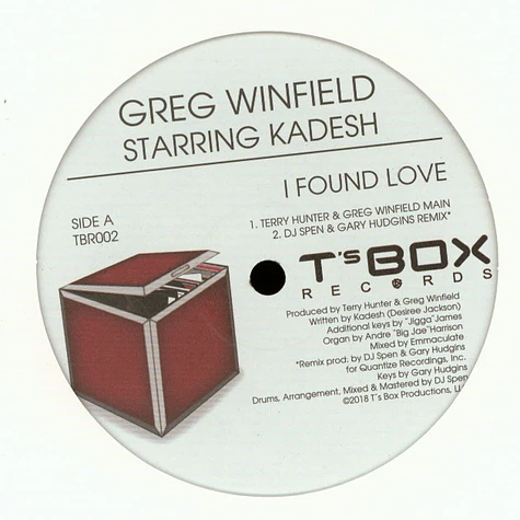 Greg Winfield - I Found Love Feat. Kadesh