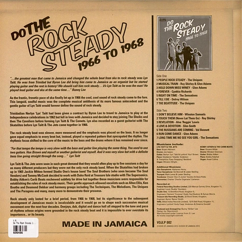 V.A. - Do The Rock Steady 1966 To 1968