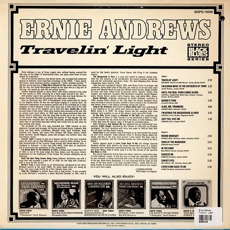 Ernie Andrews - Travelin' Light