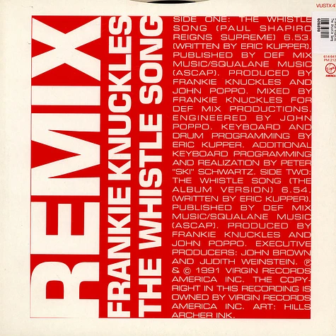 Frankie Knuckles - The Whistle Song (Remix)