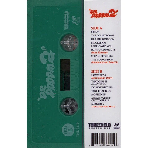 Dr. Dooom aka Kool Keith - Dr. Dooom 2 Limited Green Tape Edition