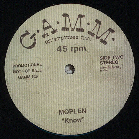 Moplen - Bump / Know