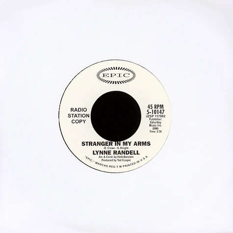 Lynne Randel / Shane Marti - Stranger In My Arms / I Need You