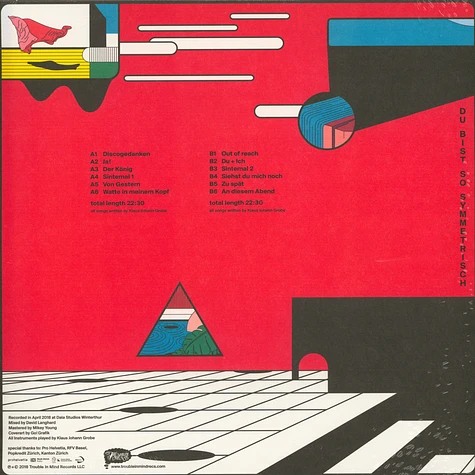 Klaus Johann Grobe - Du Bist So Symmetrisch Pink Vinyl Edition