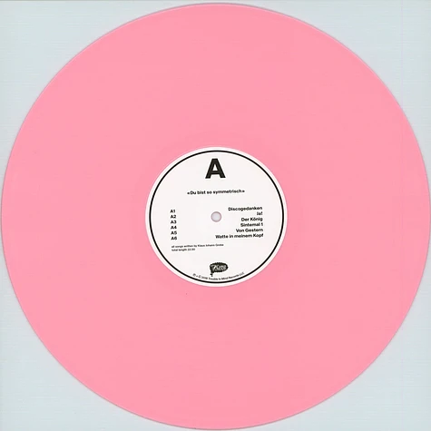Klaus Johann Grobe - Du Bist So Symmetrisch Pink Vinyl Edition