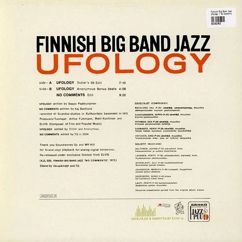 Finnish Big Band Jazz - Ufology / No Comments