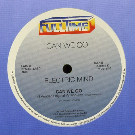 Electric Mind - Can We Go Remastered Yellow Vinyl Edition