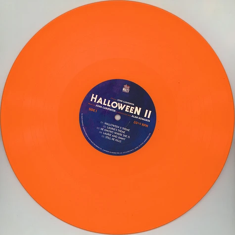 John Carpenter & Alan Howarth - OST Halloween 2 Orange Colored Vinyl Edition