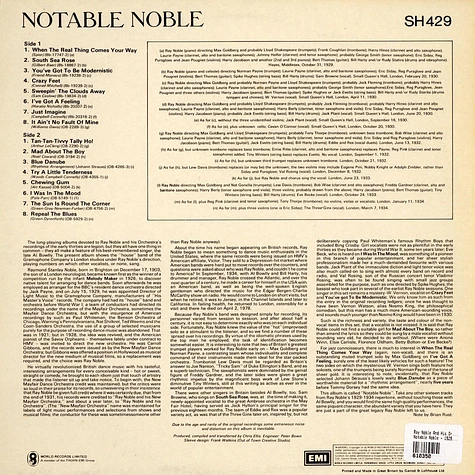 Ray Noble And His Orchestra - Notable Noble - 1929 1934