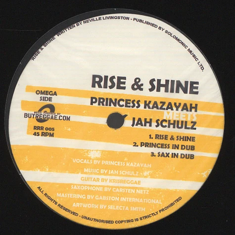 Jah Schulz, Jahcoustiix & Princess Kazayah - Rise & Shine