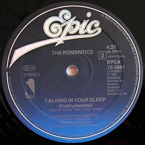 The Romantics - Talking In Your Sleep (Special Remix)