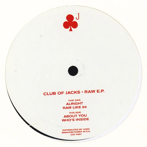 Club Of Jacks - Raw EP
