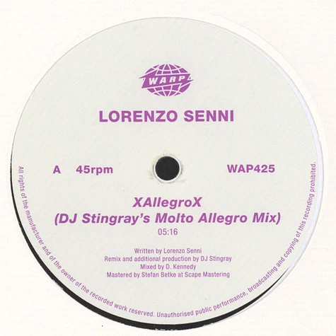 Lorenzo Senni - The Shape Of Remixxxes To Come