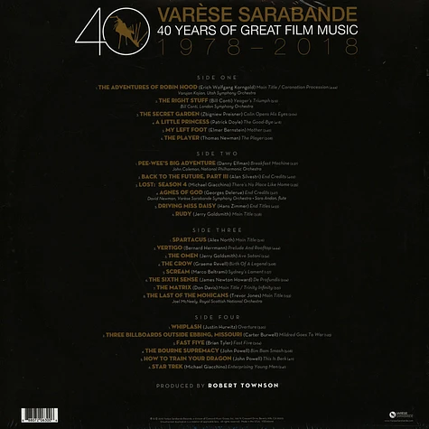 V.A. - Varese Sarabande: 40 Years Of Great Film Music 1978-2018