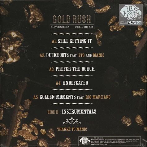 Klever Skemes & Willie The Kid - Gold Rush Gold & Black Vinyl Edition