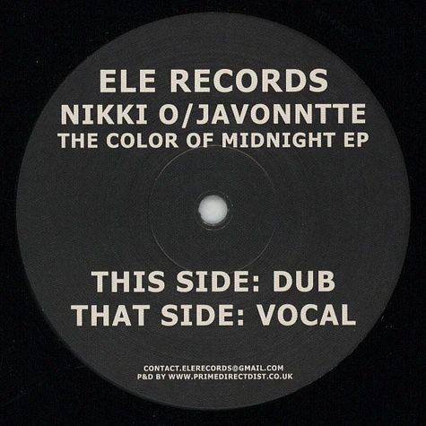 Nikki O / Javonntte - The Color Of Midnight