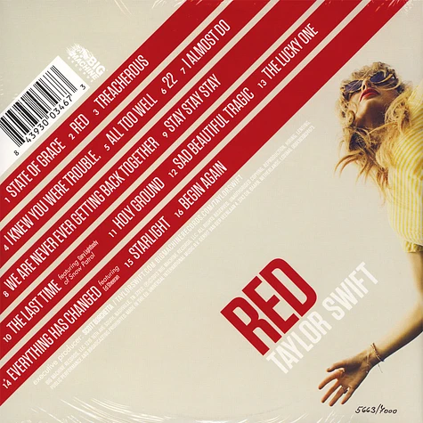 Taylor Swift - Red Crystal Clear Vinyl Edition