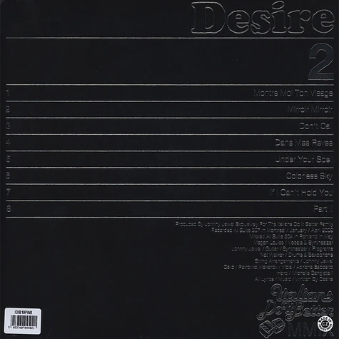 Desire - II Pink Bubblegum Vinyl Edition