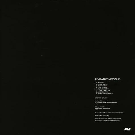 Sympathy Nervous - Sympathy Nervous Black Vinyl Edition