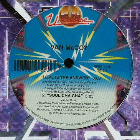 Van Mccoy & The Soul City Symphony / Van Mccoy - The Hustle / Love Is The Answer / Soul Cha Cha