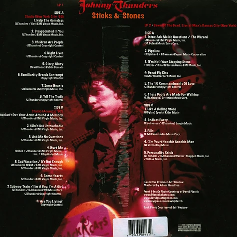 Johnny Thunders - Sticks & Stones - The Lost Album